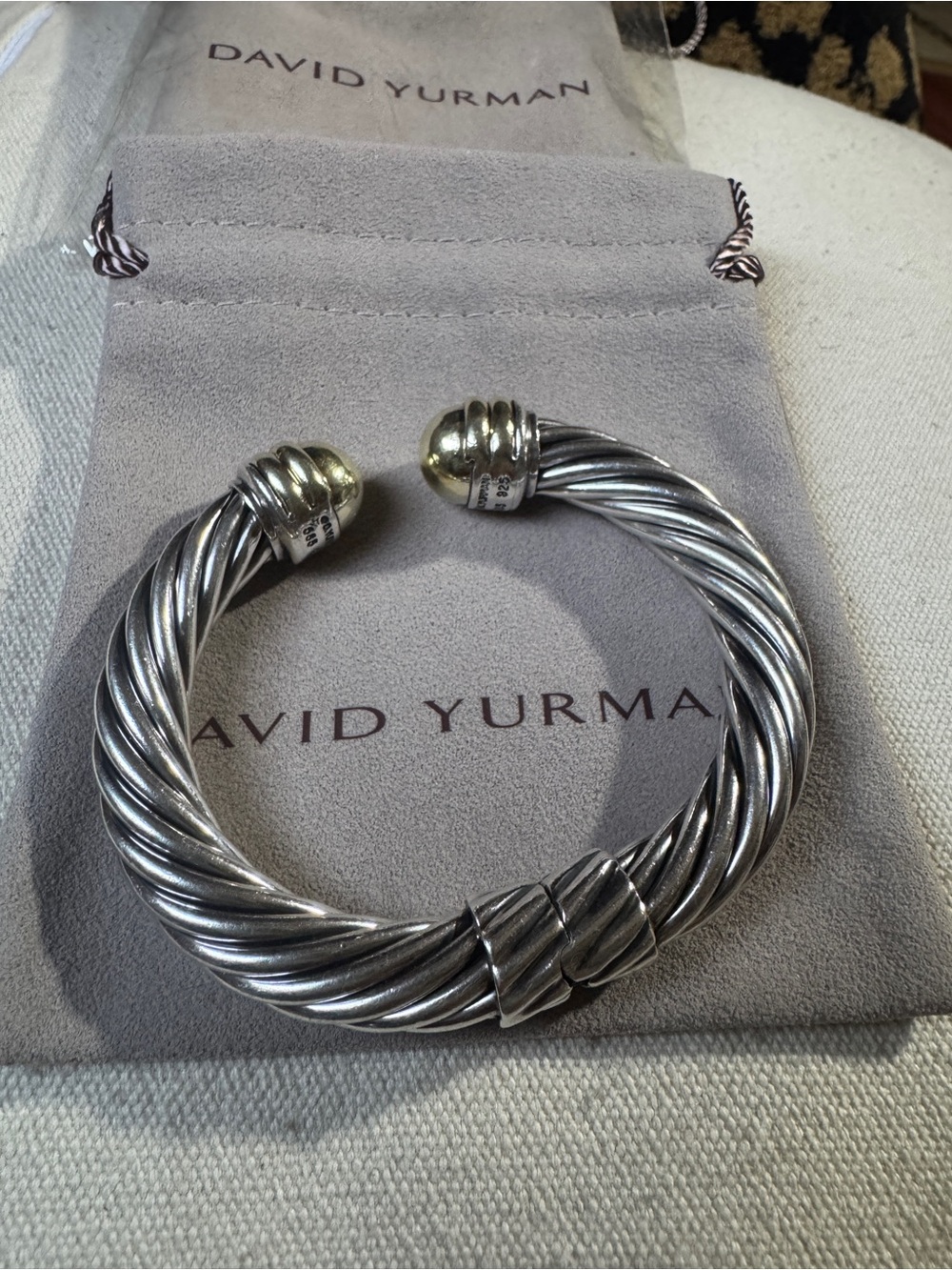 ✨DAVID YURMAN 10mm cable 14kt sterling silver bracelet ✨